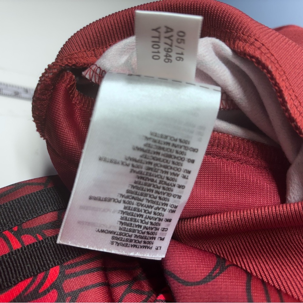 Adi Rare Firebird Tracktop Flower Red size Medium - Picture 7 of 12